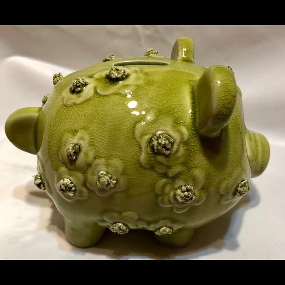 VINTAGE PORCELAIN PIGGY BANK - Picture 2 of 6